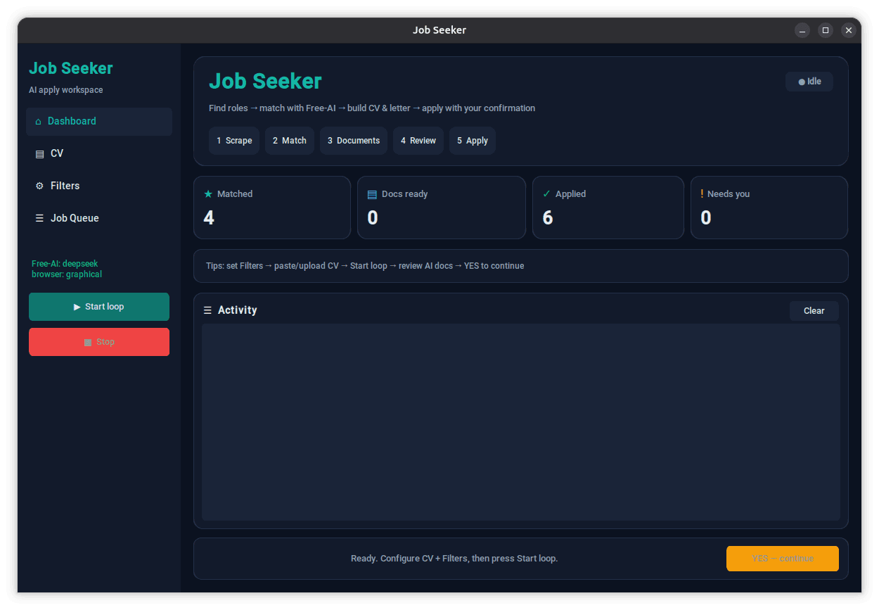 AI Job Finder — Discovery & Assisted Apply